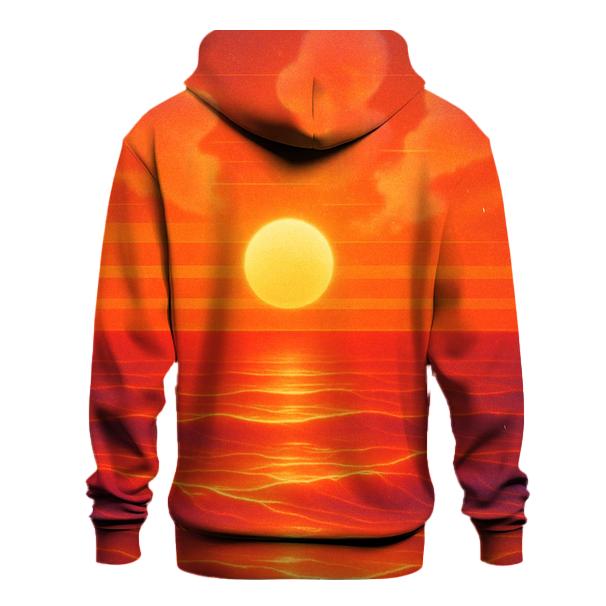 Vaporwave Sunset Drift heavyweight hoodies