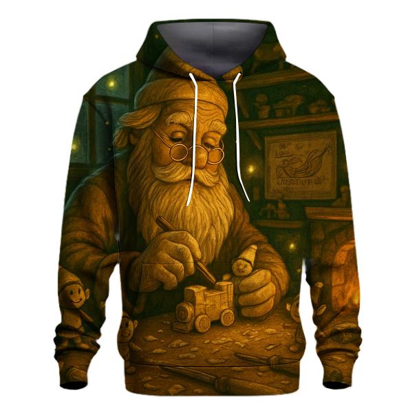 Woodland Toymaker Santa embroidered hoodies