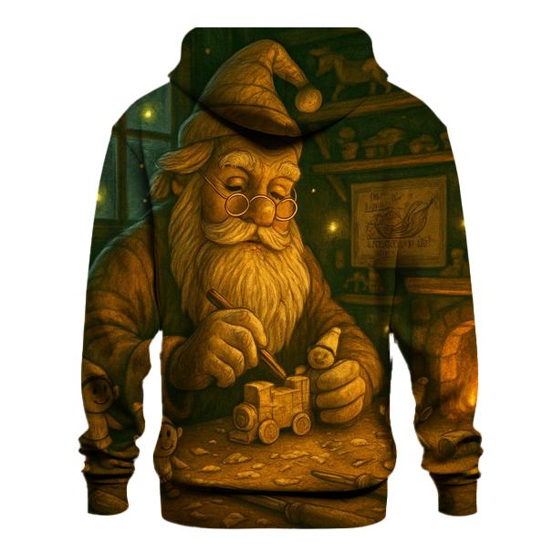 Woodland Toymaker Santa embroidered hoodies