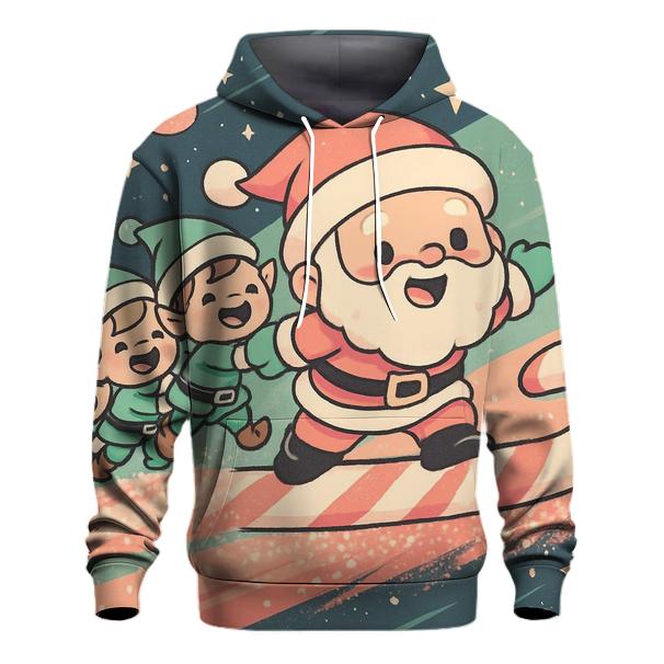 Candy Comet Santa pullover hoodies
