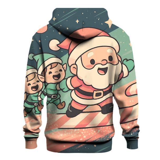 Candy Comet Santa pullover hoodies