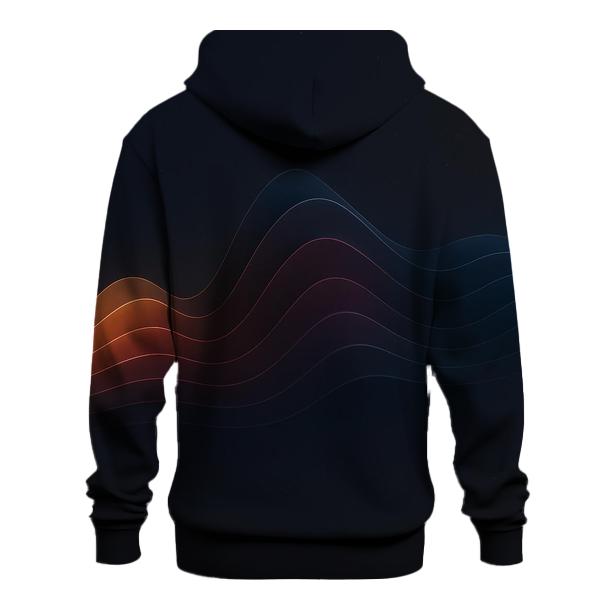 Chromatic Ridge Circuit embroidered hoodies