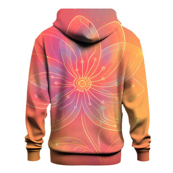 Sunrise Circuit Bloom graphic hoodies