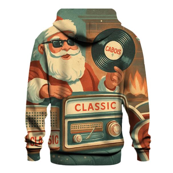 Retro Radio Santa hoodies fashion