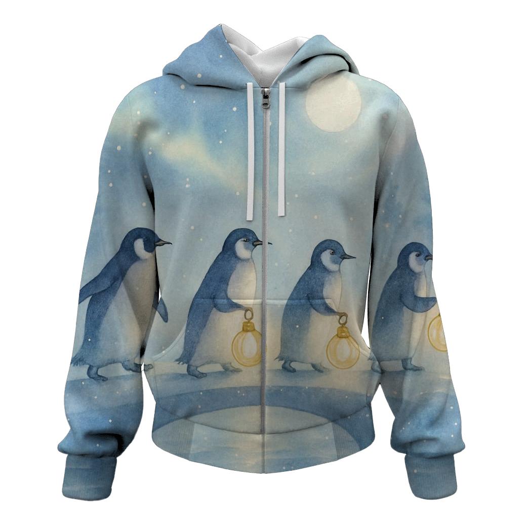 Penguin Lantern Parade lightweight hoodies