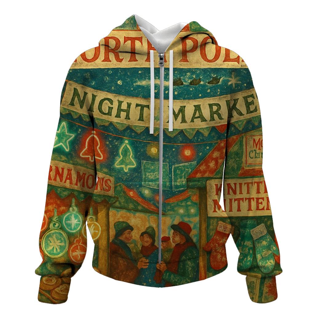 North Pole Night Market lightweight hoodies