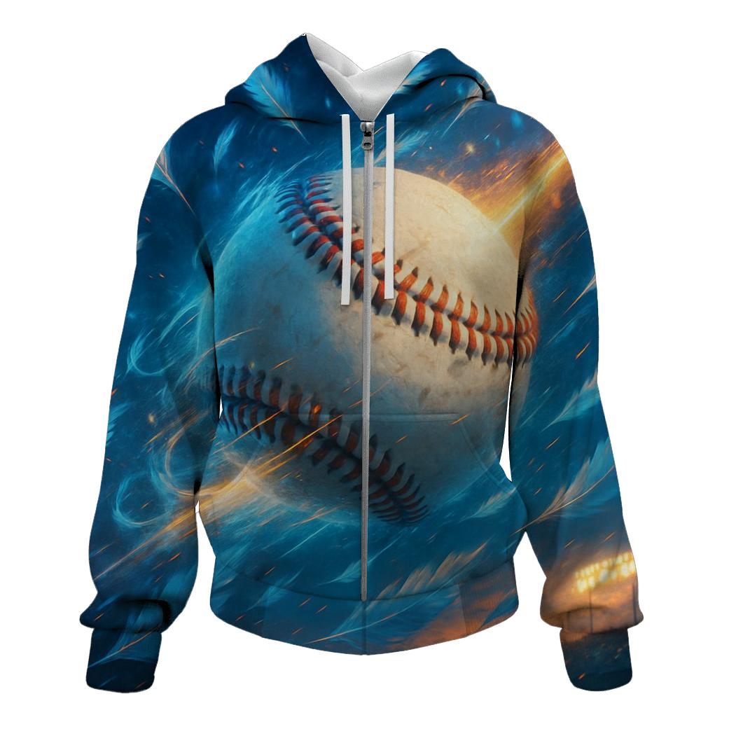 Feathered Fastball Strike lightweight hoodies
