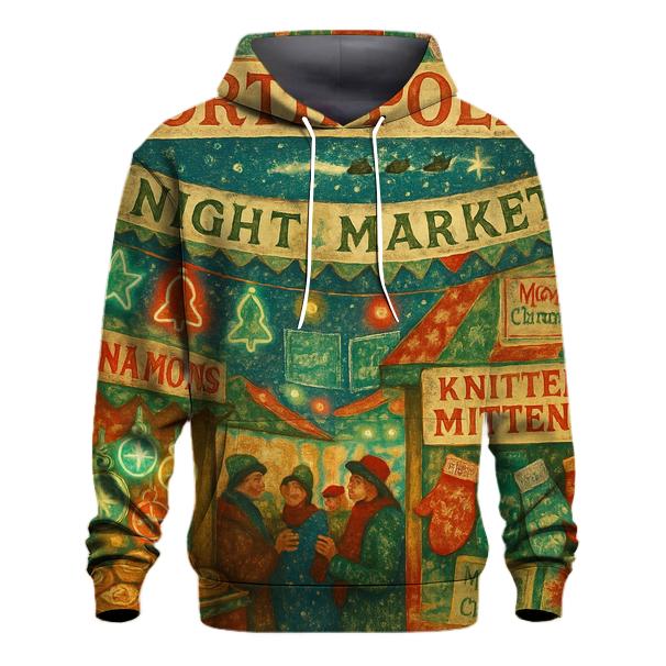 North Pole Night Market pullover hoodies