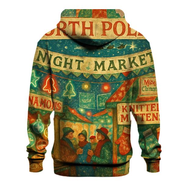 North Pole Night Market pullover hoodies