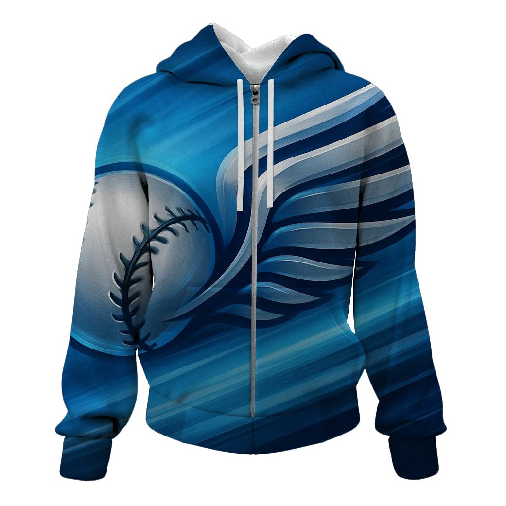 Winged Seams Momentum Of Blue Jays zip-up hoodies