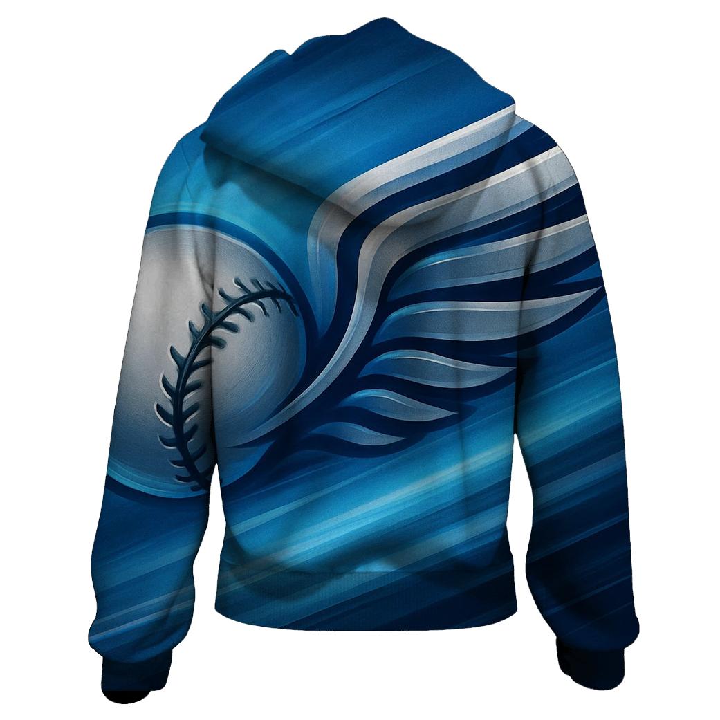 Winged Seams Momentum Of Blue Jays zip-up hoodies