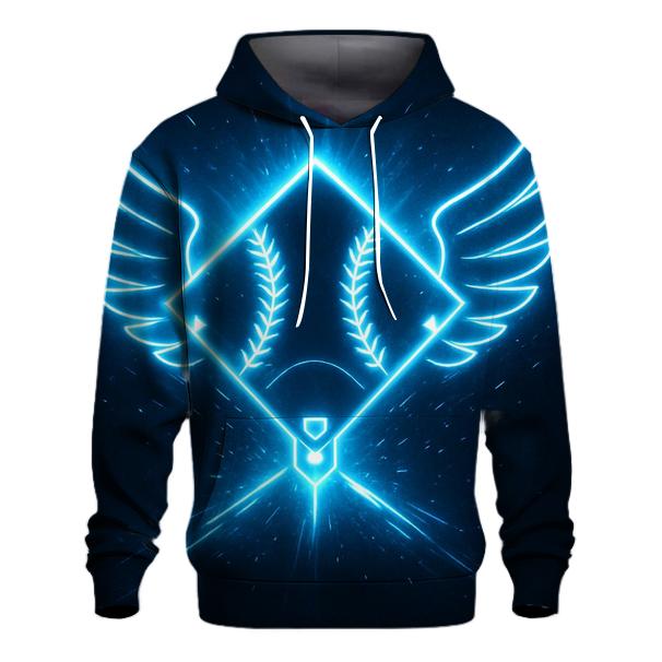 Neon Flight Home printed hoodies