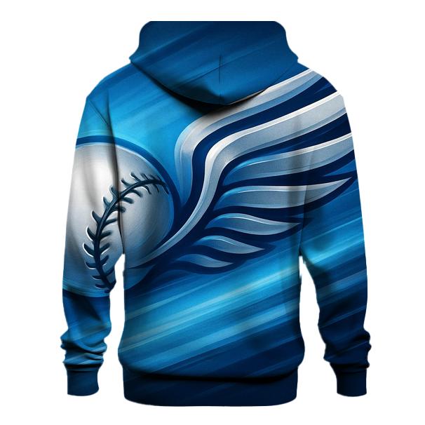 Winged Seams Momentum Of Blue Jays printed hoodies