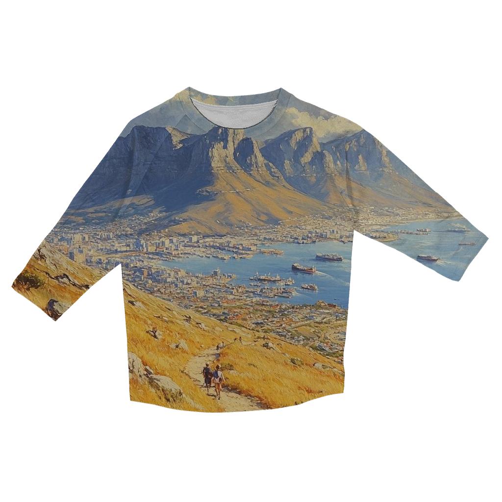 Table Mountain - Cape Town printed three quarter sleeve shirts