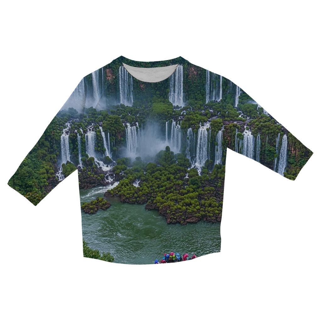 Iguazu Falls - Puerto Iguazu casual three quarter sleeve shirts