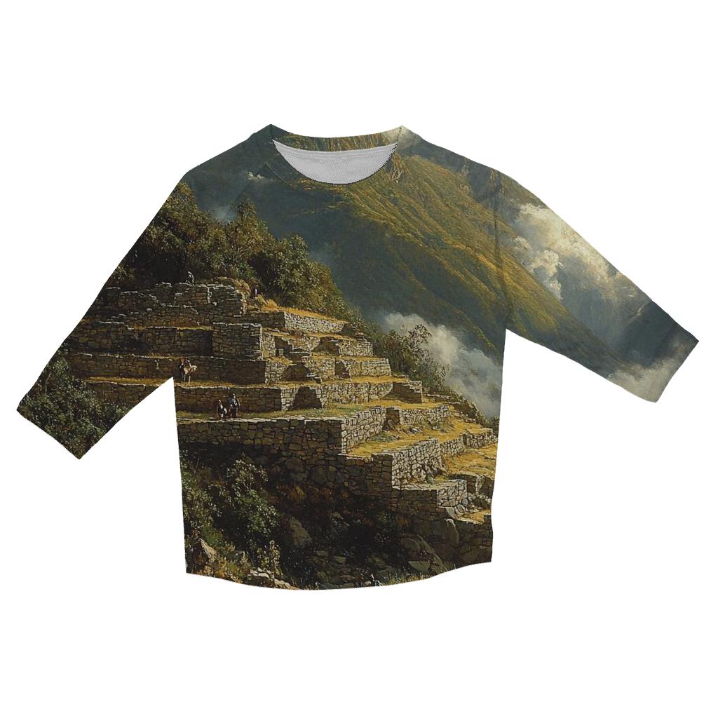 Machu Picchu - Cusco casual three quarter sleeve shirts