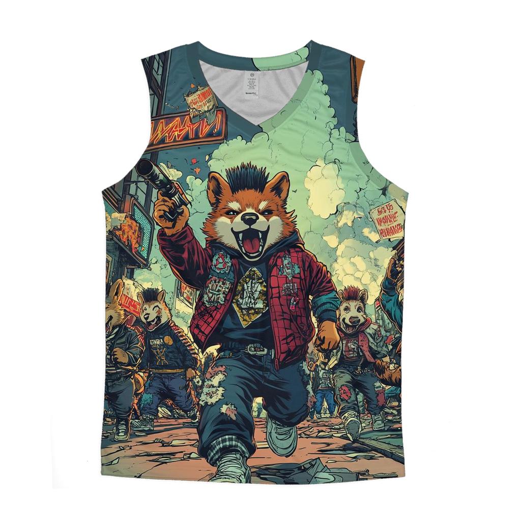 Pixel Punks On Parade personalized athletic tanks