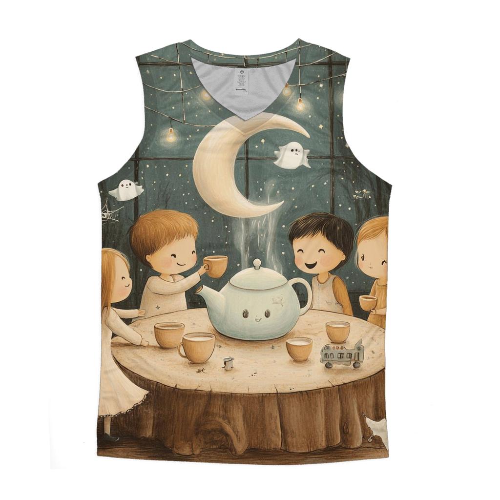Haunted Tea Party In The Attic personalized athletic tanks