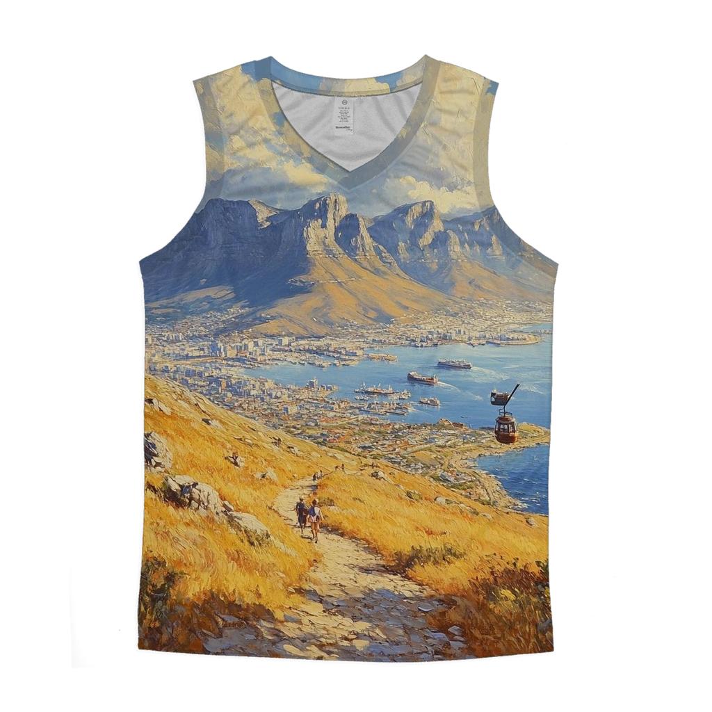 Table Mountain - Cape Town sports performance tank tops