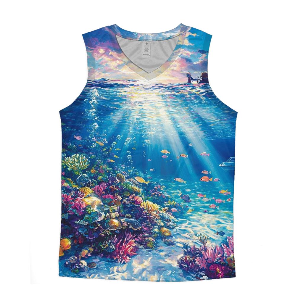 Great Barrier Reef - Cairns personalized athletic tanks