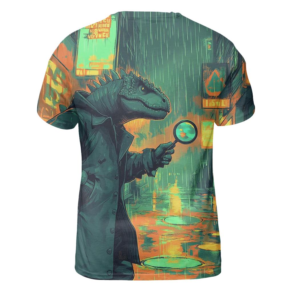Dinosaur Disco Detective designer pattern shirts