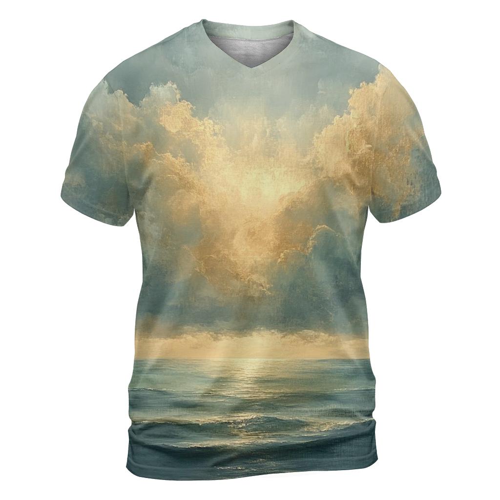 Turner Inspired Stormy Seascape unique graphic print tees