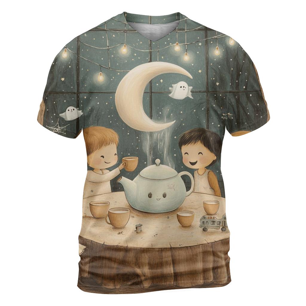 Haunted Tea Party In The Attic custom all-over print shirts