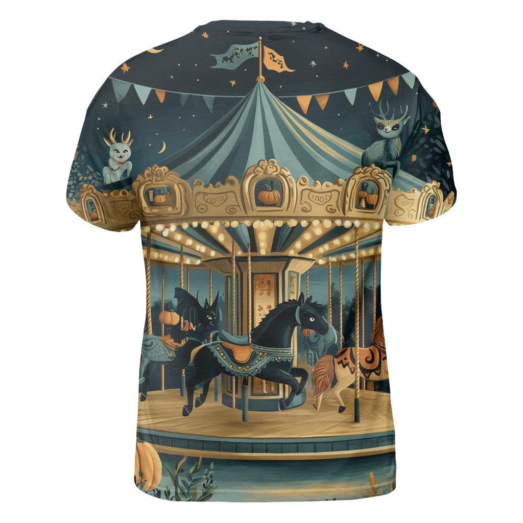 Midnight Carousel Haunted Ride custom all-over print shirts
