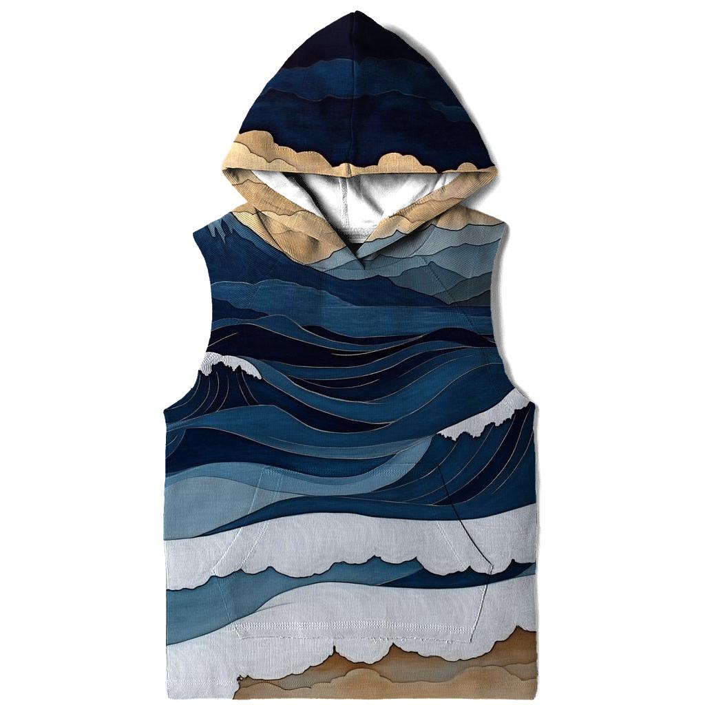 Hokusai Inspired Mountain Storm hoodie styles