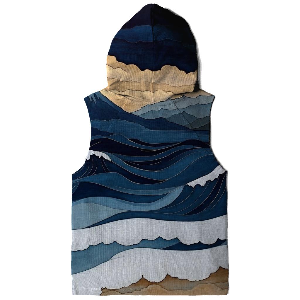 Hokusai Inspired Mountain Storm hoodie styles