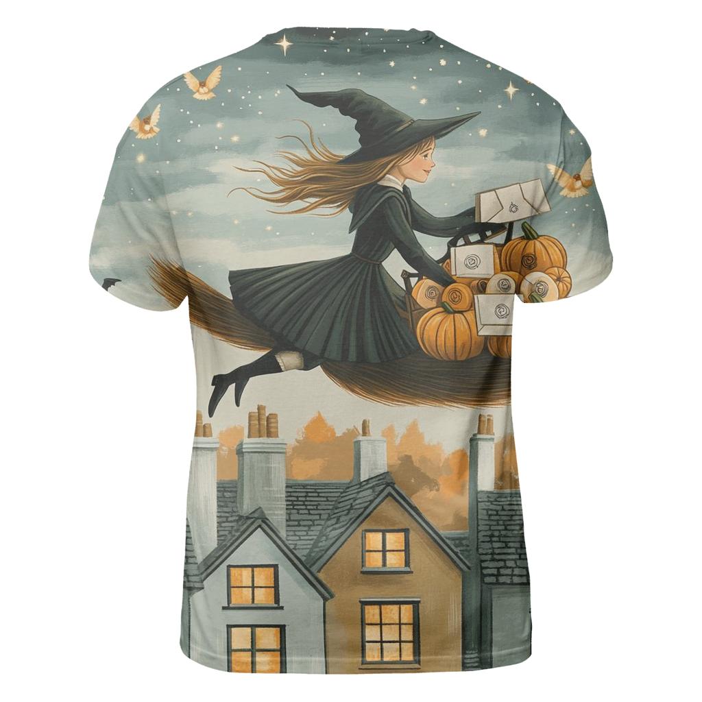 Witch Postal Courier Halloween Edition artistic all-over print tops