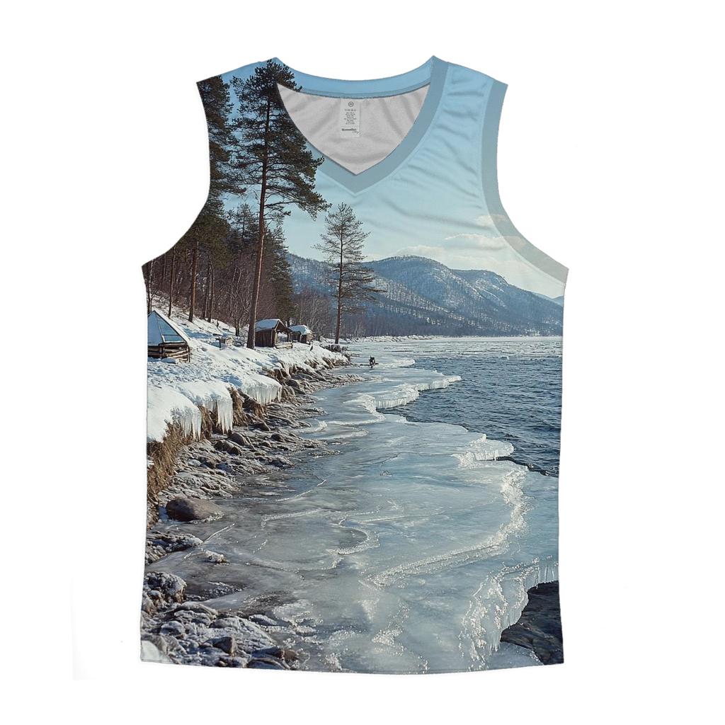 Lake Baikal - Irkutsk Oblast sports performance tank tops