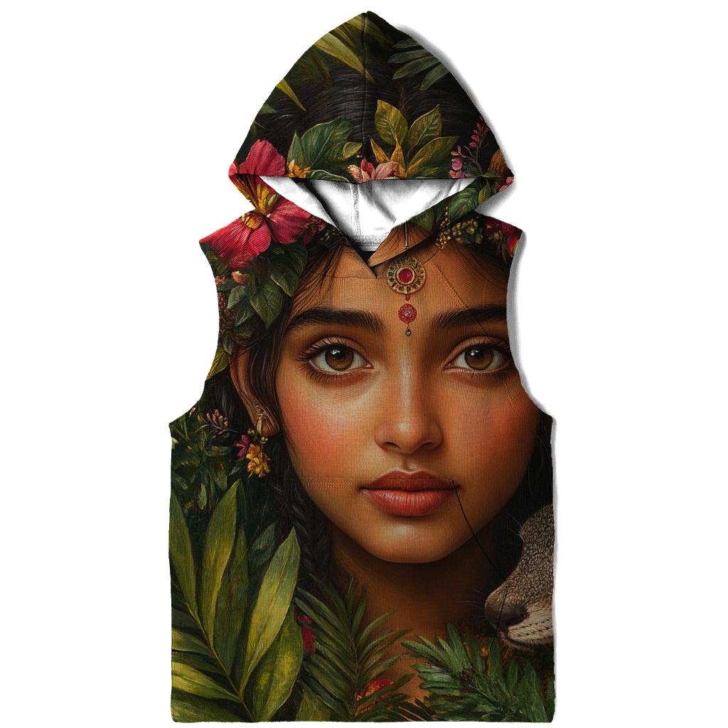 Frida Kahlo Inspired Self Portrait Garden graphic hoodies