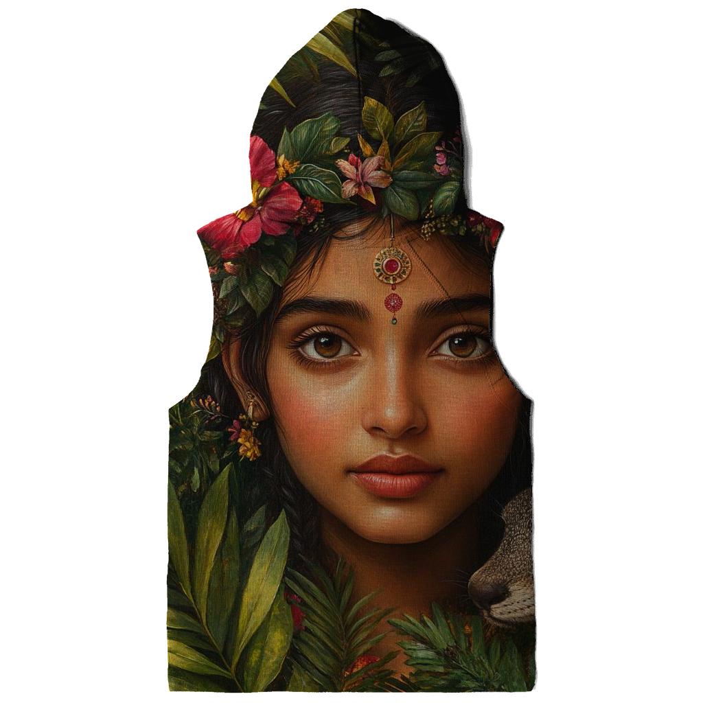 Frida Kahlo Inspired Self Portrait Garden graphic hoodies