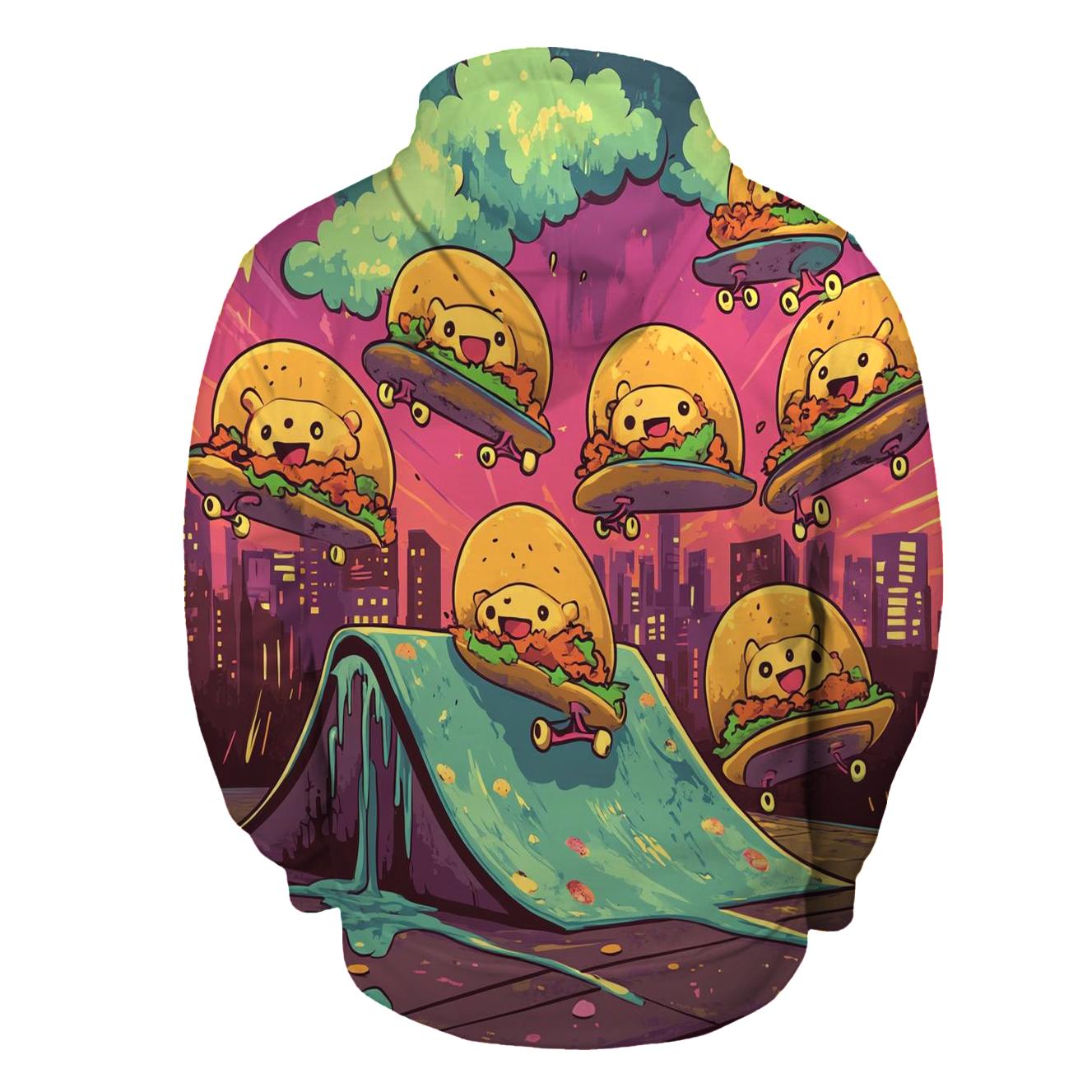 Skateboard Taco Squadron heavyweight hoodies
