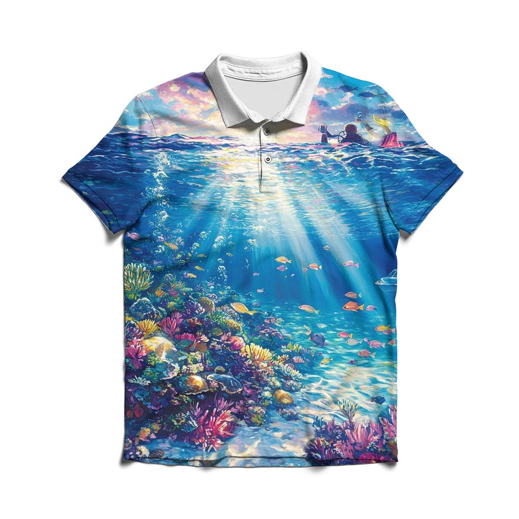 Great Barrier Reef - Cairns custom polo shirts