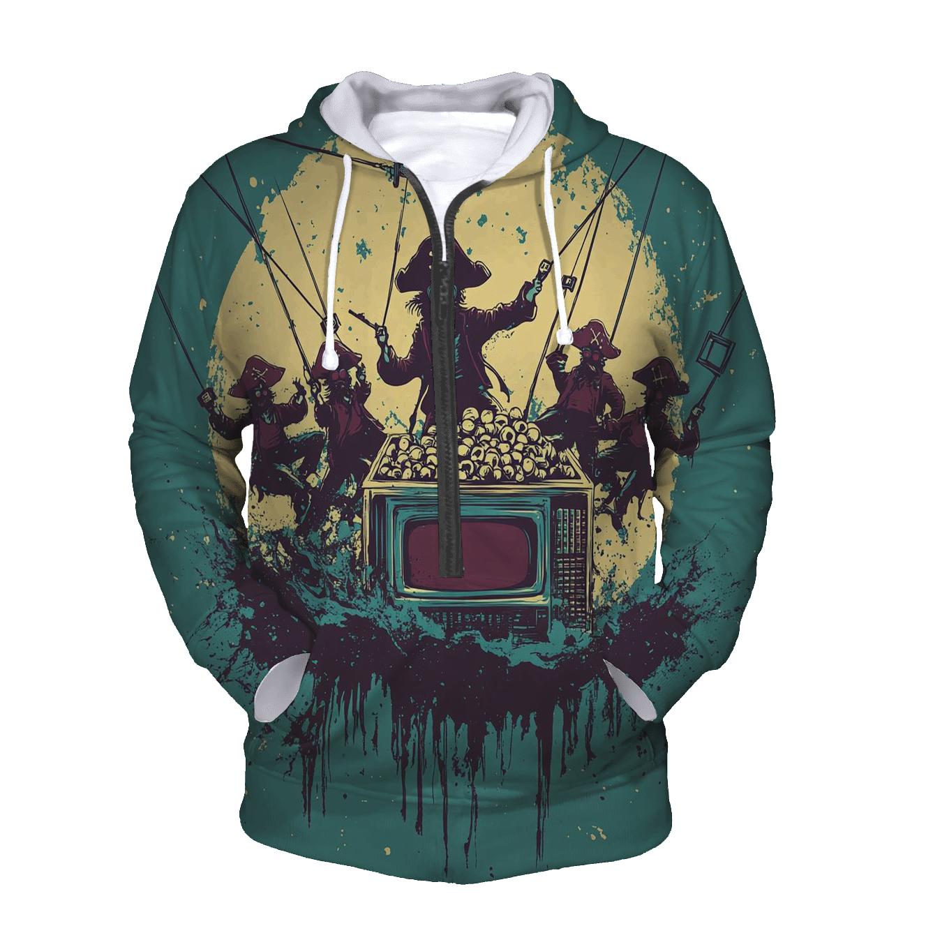 Cosmic Cartoon TV Pirates hoodie styles