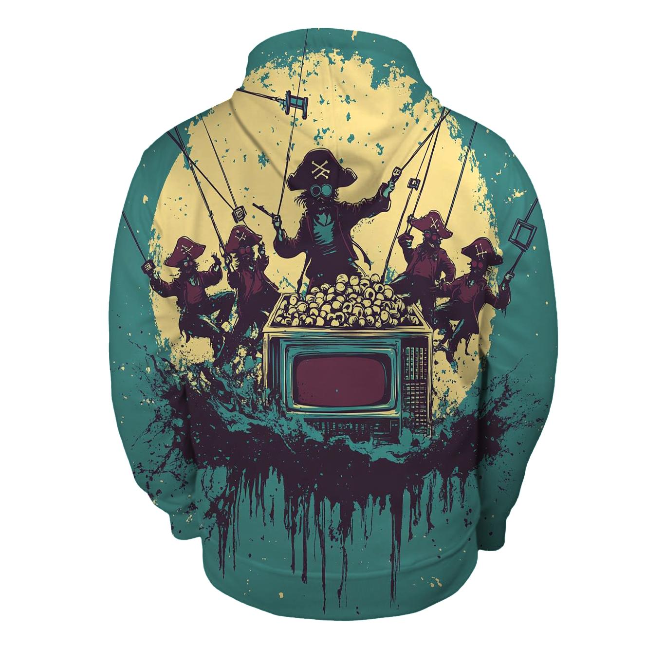 Cosmic Cartoon TV Pirates hoodie styles