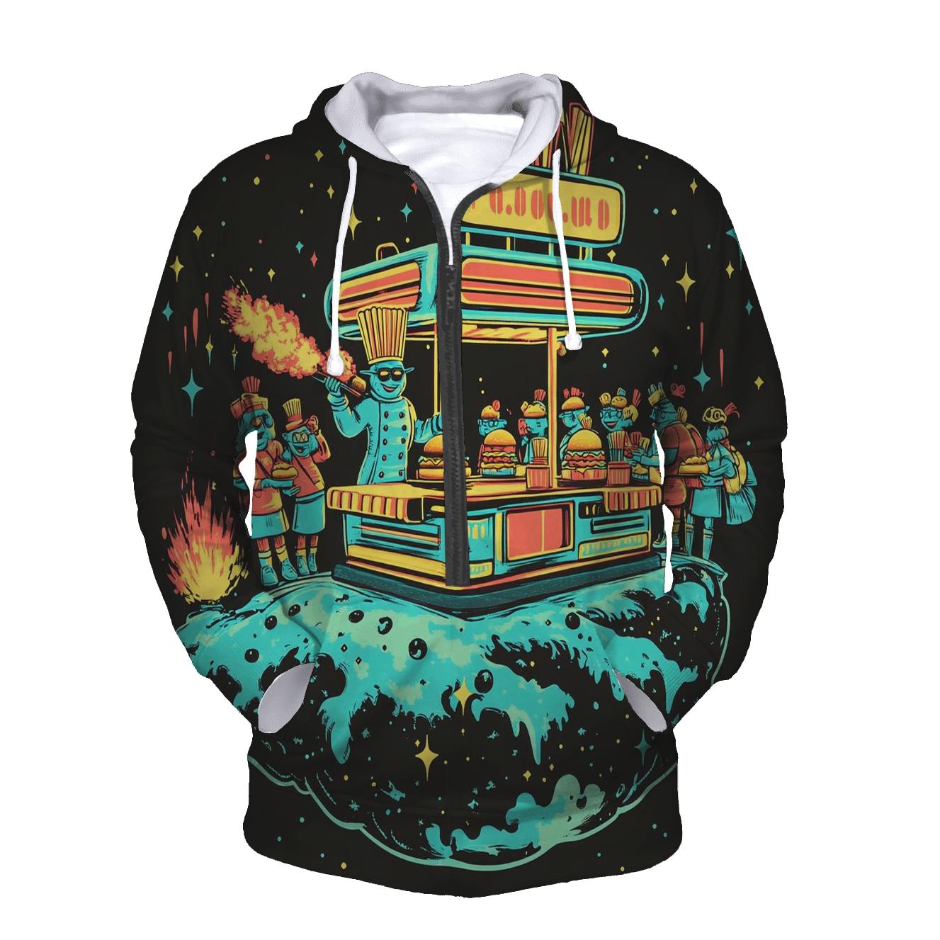 Alien Fast Food Fandango lightweight hoodies