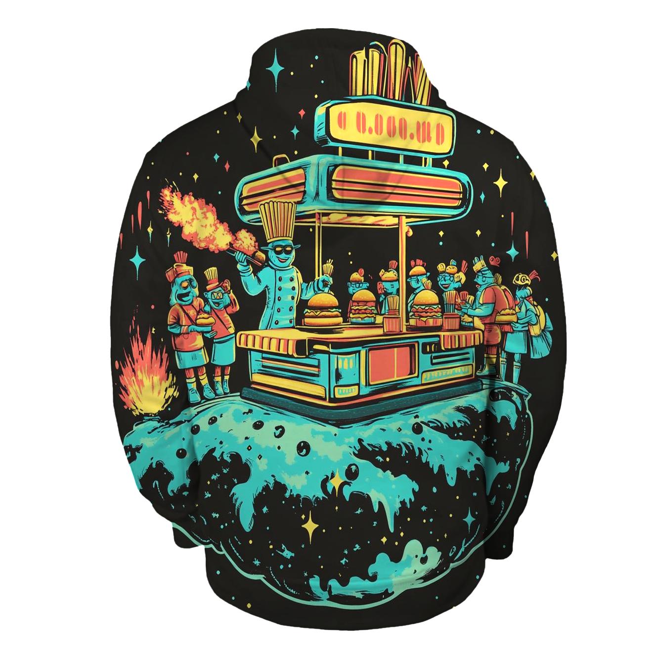 Alien Fast Food Fandango lightweight hoodies