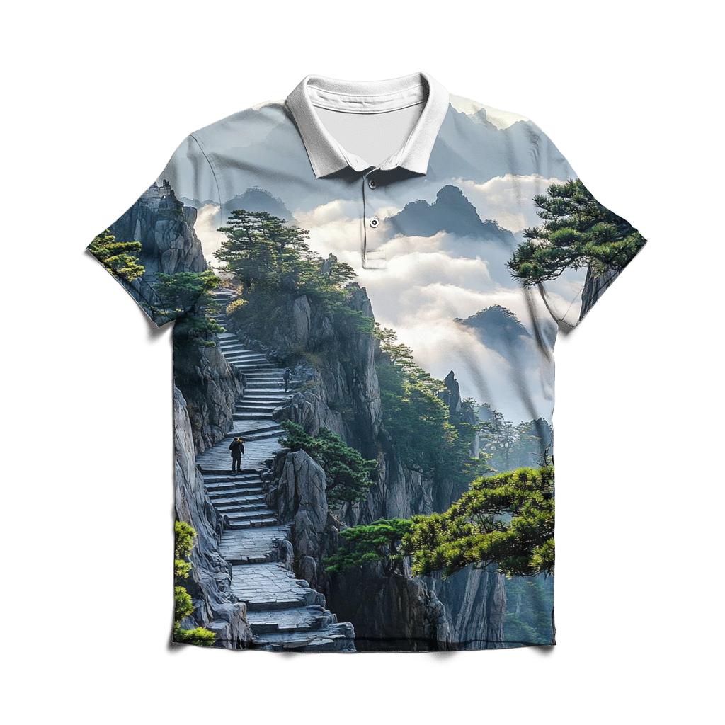 Huangshan Mountains - Huangshan branded logo polo shirts