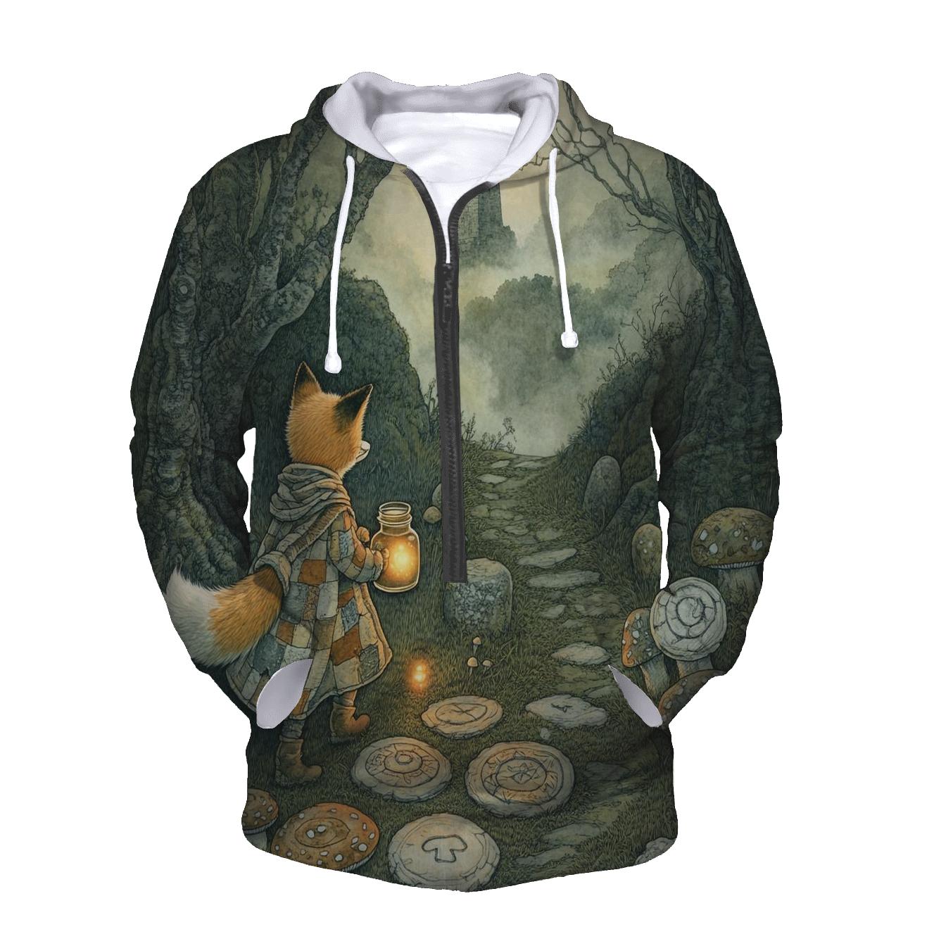 Lantern Fox In Haunted Hollow hoodies fashion