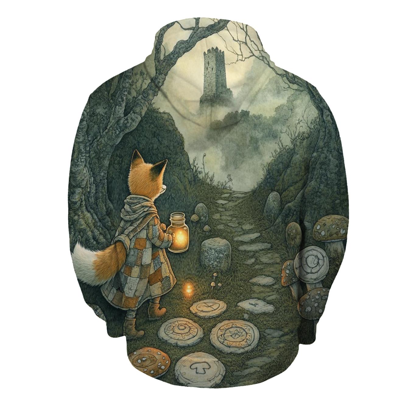Lantern Fox In Haunted Hollow hoodies fashion