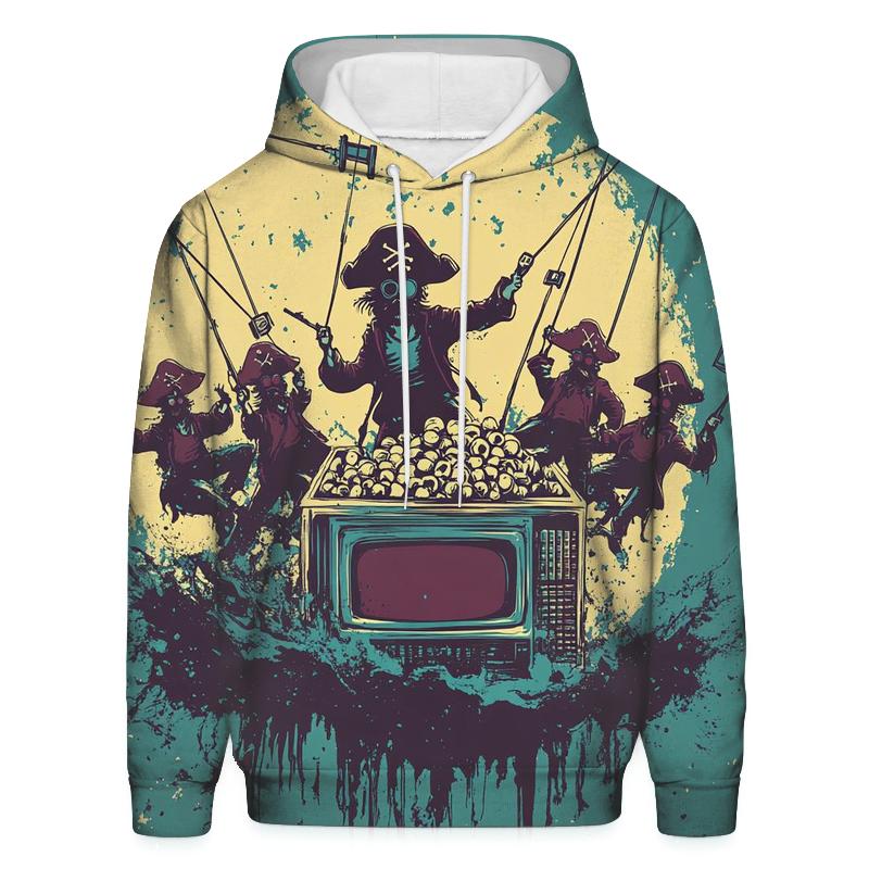 Cosmic Cartoon TV Pirates heavyweight hoodies