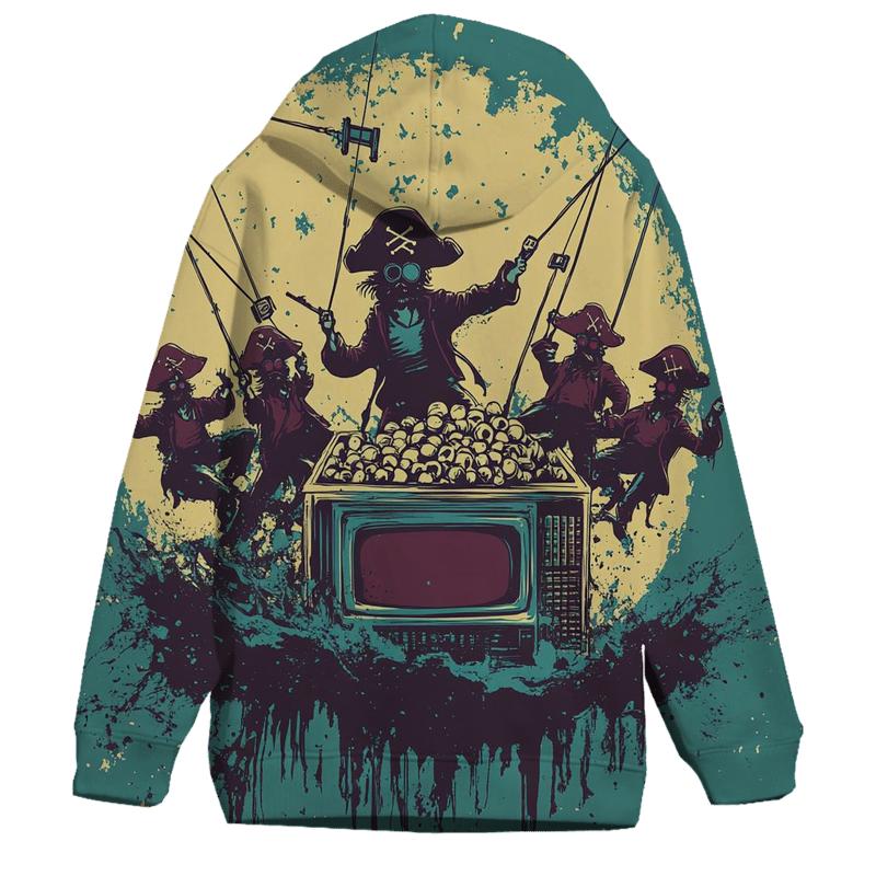Cosmic Cartoon TV Pirates heavyweight hoodies