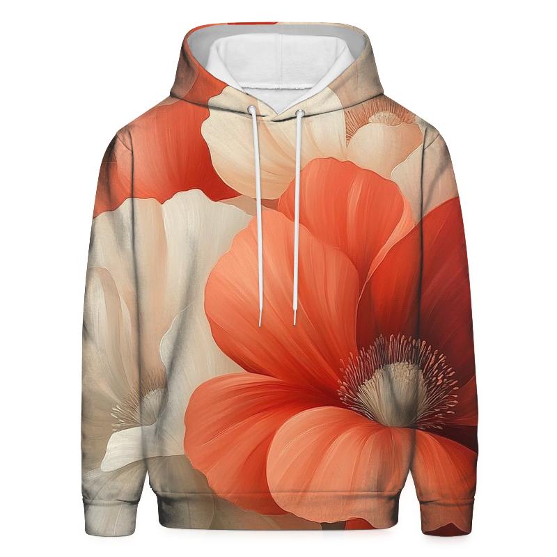 Georgia OKeeffe Inspired Desert Flowers heavyweight hoodies