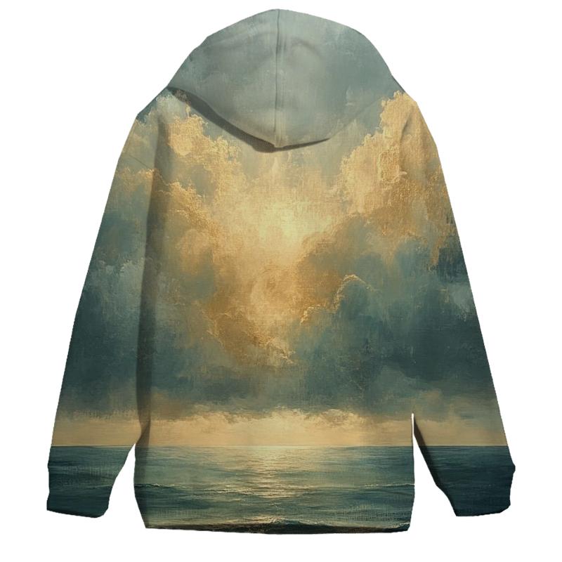 Turner Inspired Stormy Seascape zip-up hoodies