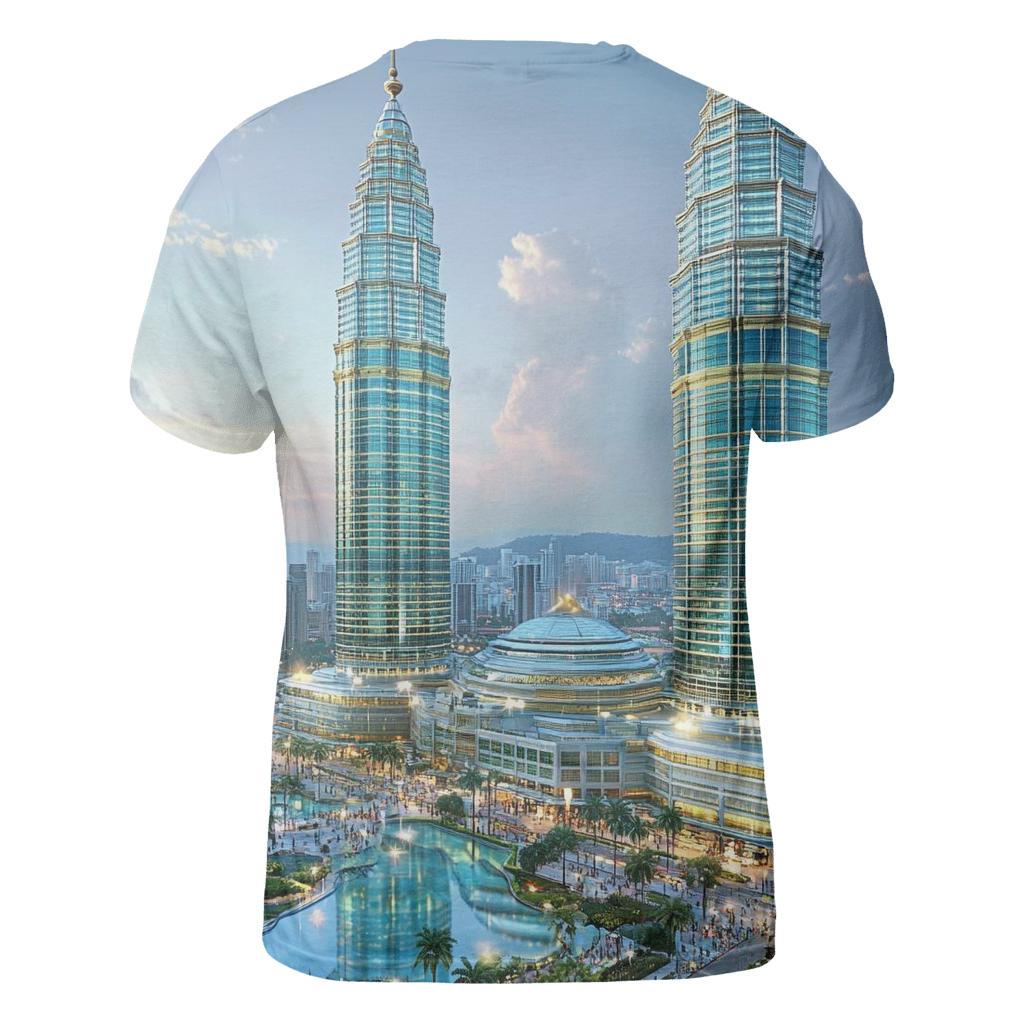 Petronas Towers - Kuala Lumpur artistic all-over print tops