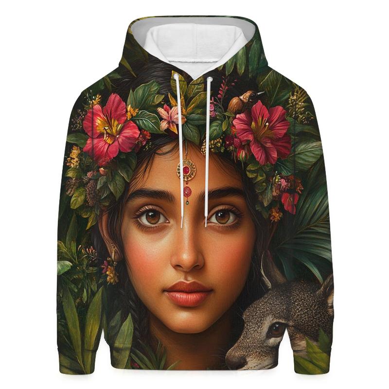 Frida Kahlo Inspired Self Portrait Garden hoodie styles