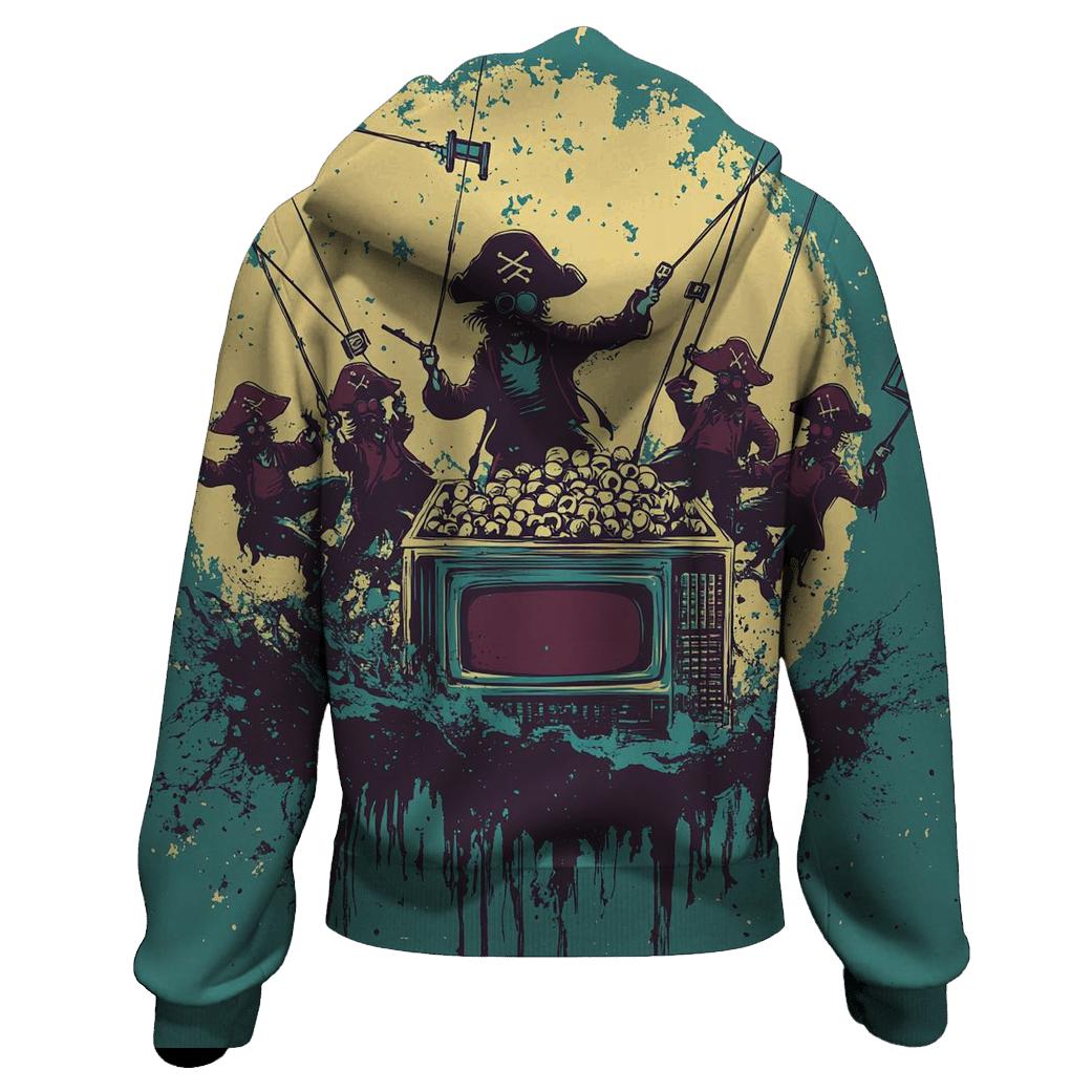 Cosmic Cartoon TV Pirates pullover hoodies